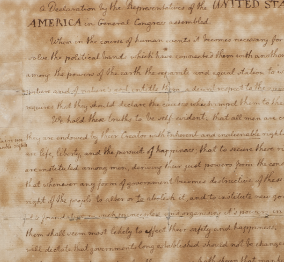 Edit the Declaration of Independence