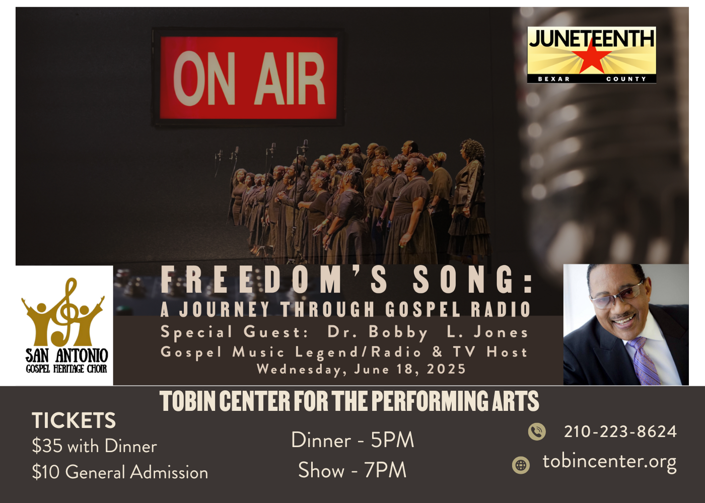 Freedom’s Song: A Journey Through Gospel Radio – Special Guest: Dr. Bobby L. Jones – Gospel Music Legend/Radio and TV Host