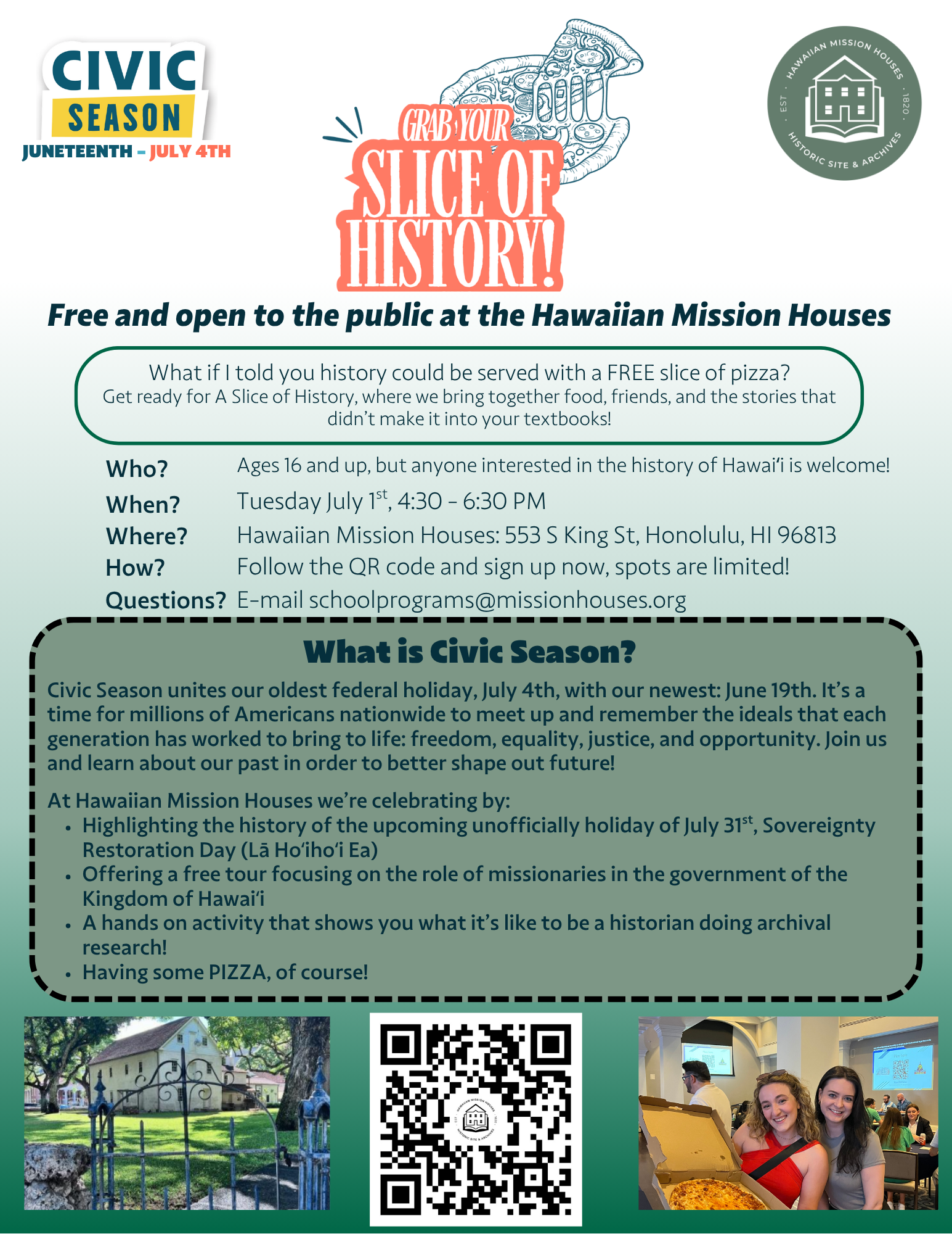 Slice of History at Hawaiian Mission Houses Historic Site and Archives