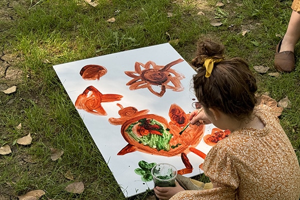 Create a painting based on “I, Too” by Langston Hughes