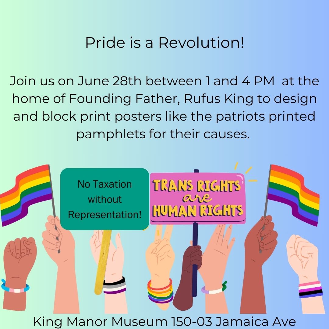 "Pride is a Revolution:" Block Printing Poster Event